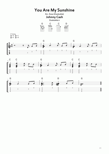 You Are My Sunshine by Johnny Cash